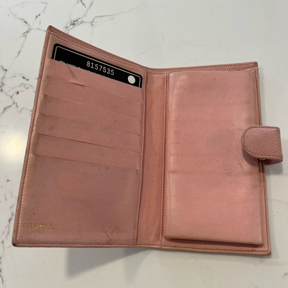 Chanel Long Wallet Pink Caviar Leather - Picture 4 of 10